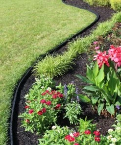 Rubberific 4-ft Black Rubber Landscape Edging Section 14 Rubberific 4-ft Black Rubber Landscape Edging Section -Garden Care Life Shop 03604466