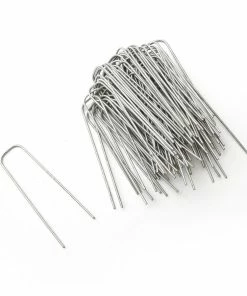 Sta-Green Landscape Fabric & Stakes 75-Pack 4-in Steel Landscape Fabric Pins -Garden Care Life Shop 07862200