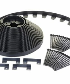 EasyFlex 100-ft Black Plastic Landscape Edging Roll
