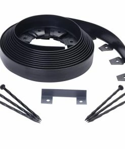 EasyFlex 20-ft Black Plastic Landscape Edging Roll