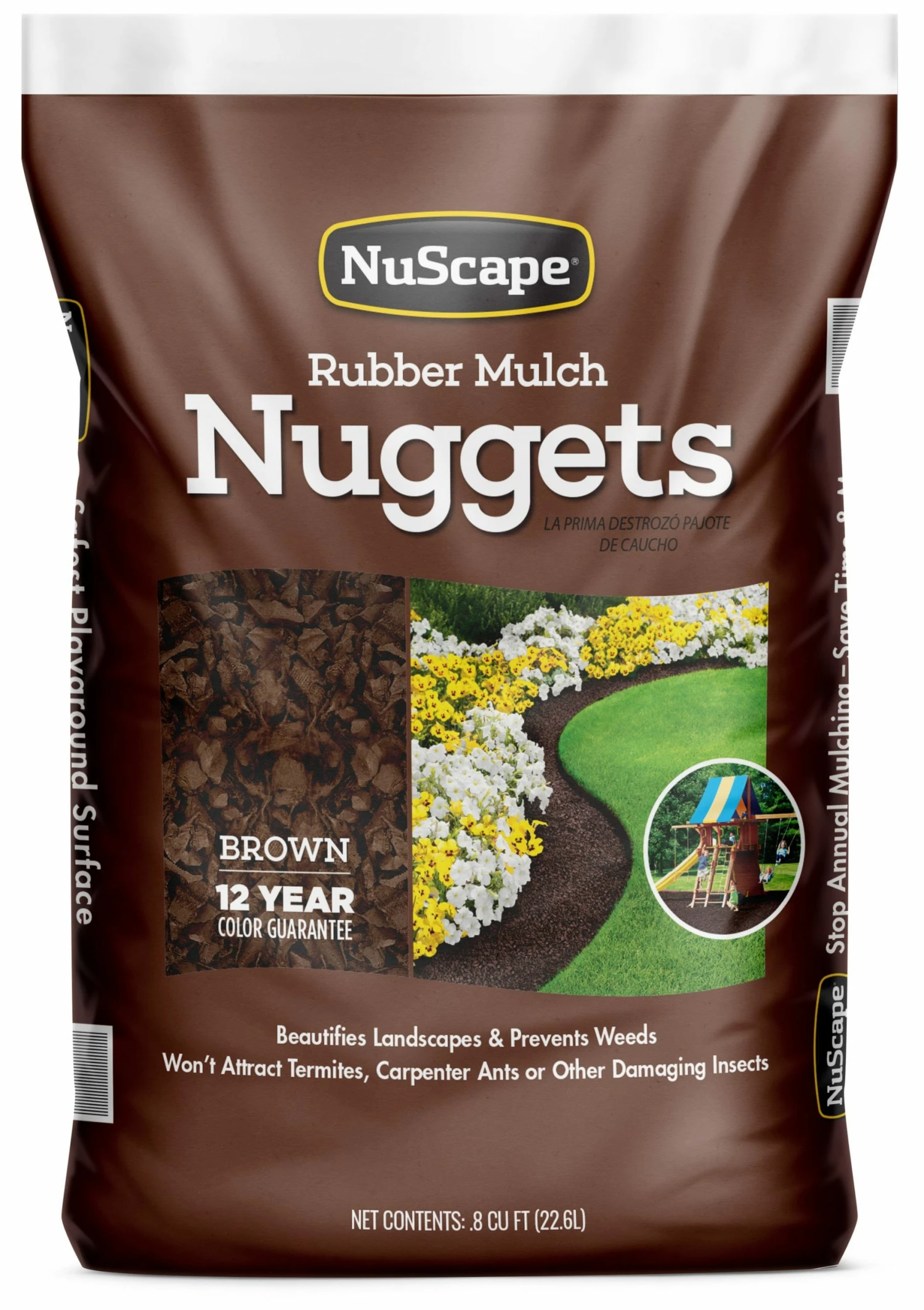 NuScape 0.8-cu ft Brown Rubber Mulch 1 NuScape 0.8-cu ft Brown Rubber Mulch