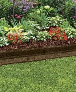 Rubberific 4-ft Brown Rubber Landscape Edging Section 8 Rubberific 4-ft Brown Rubber Landscape Edging Section -Garden Care Life Shop 11890703