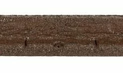 Rubberific 4-ft Brown Rubber Landscape Edging Section