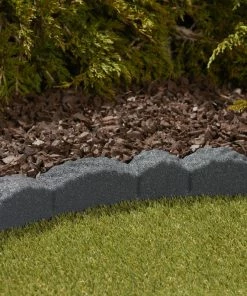 Rubberific 4-ft Gray Rubber Landscape Edging Section 11 Rubberific 4-ft Gray Rubber Landscape Edging Section -Garden Care Life Shop 11899099