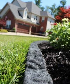 Rubberific 4-ft Gray Rubber Landscape Edging Section 16 Rubberific 4-ft Gray Rubber Landscape Edging Section -Garden Care Life Shop 11899104