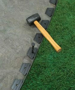 EasyFlex No-Dig 20-ft Black Plastic Landscape Edging Roll -Garden Care Life Shop 15395892