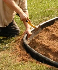 Expert Edge Professional-Grade 60-ft Black Plastic Landscape Edging Roll -Garden Care Life Shop 15423384