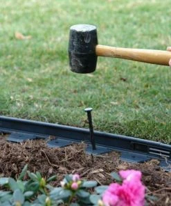 EasyFlex 10-Pack 8-in Black Plastic Edging Stake -Garden Care Life Shop 15586505