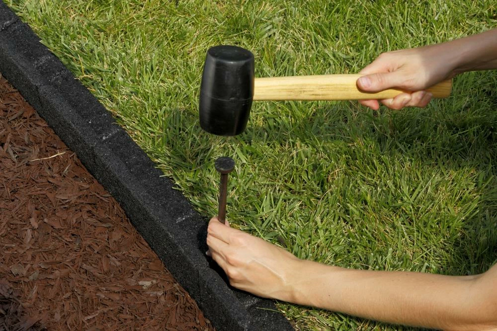 Rubberific 4-ft Black Rubber Landscape Edging Section 9 Rubberific 4-ft Black Rubber Landscape Edging Section - Image 9