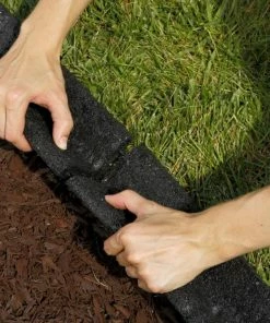 Rubberific 4-ft Black Rubber Landscape Edging Section 19 Rubberific 4-ft Black Rubber Landscape Edging Section -Garden Care Life Shop 15926965
