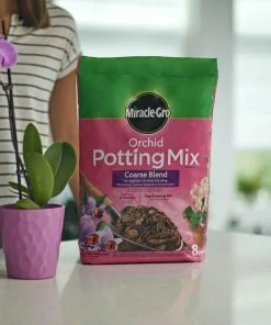 Miracle-Gro Soil & Soil Amendments Orchid 8-Quart Potting Soil Mix 11 Miracle-Gro Soil & Soil Amendments Orchid 8-Quart Potting Soil Mix -Garden Care Life Shop 16804202
