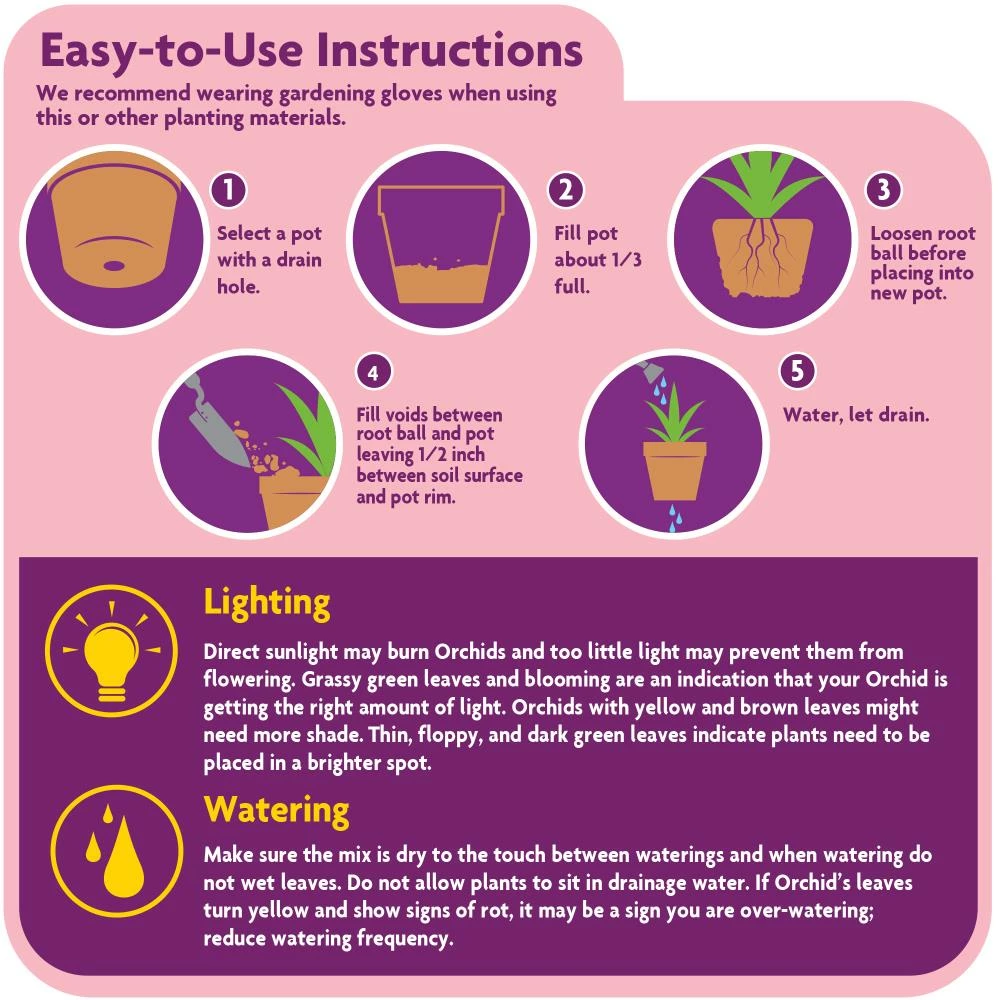 Miracle-Gro Soil & Soil Amendments Orchid 8-Quart Potting Soil Mix 2 Miracle-Gro Soil & Soil Amendments Orchid 8-Quart Potting Soil Mix - Image 2