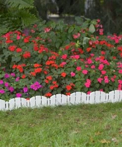 EasyFlex 8-Pack 10-ft White Plastic Landscape Edging Bundle 7 EasyFlex 8-Pack 10-ft White Plastic Landscape Edging Bundle -Garden Care Life Shop 40457083