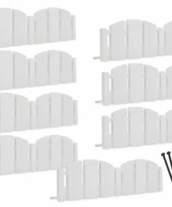 EasyFlex 8-Pack 10-ft White Plastic Landscape Edging Bundle