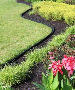 Rubberific 4-ft Black Rubber Landscape Edging Section 23 Rubberific 4-ft Black Rubber Landscape Edging Section -Garden Care Life Shop 42245088