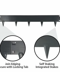 IRONRIDGE 5-Pack Slate Landscape edging section -Garden Care Life Shop 42352561