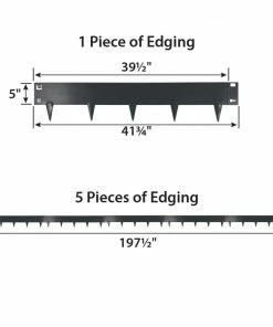 IRONRIDGE 5-Pack Slate Landscape edging section -Garden Care Life Shop 42352563