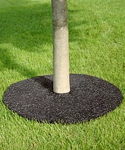 Rubberific Mulch Brown Recycled Rubber Rubber 24-in Tree Ring -Garden Care Life Shop 42542384 scaled