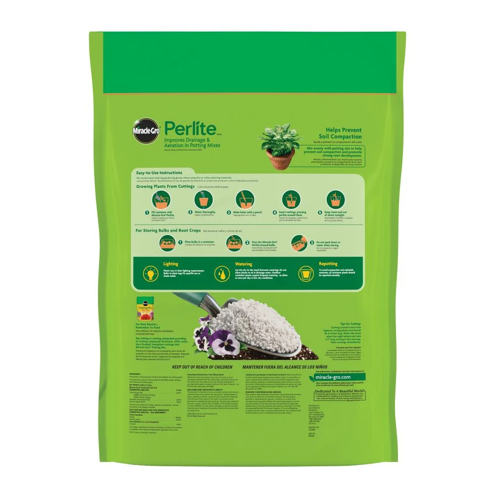Miracle-Gro Soil & Soil Amendments Perlite Improves Soil Structure 8 Miracle-Gro Soil & Soil Amendments Perlite Improves Soil Structure - Image 8