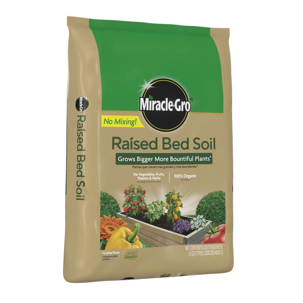 Miracle-Gro Soil & Soil Amendments 1.5-cu ft Organic Raised Bed Soil 9 Miracle-Gro Soil & Soil Amendments 1.5-cu ft Organic Raised Bed Soil - Image 9