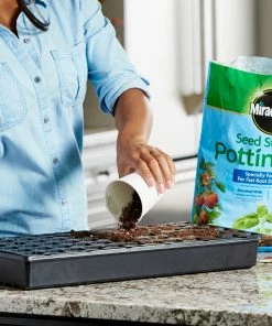 Miracle-Gro Soil & Soil Amendments Seed Starting Potting Mix 2-Pack 8-Quart Potting Soil Mix -Garden Care Life Shop 44003951
