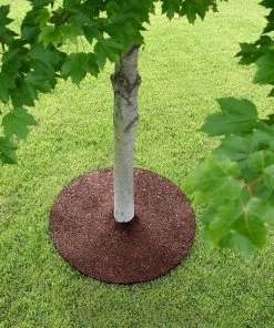 Rubberific Mulch Red Recycled Rubber Rubber 24-in Tree Ring -Garden Care Life Shop 44013470