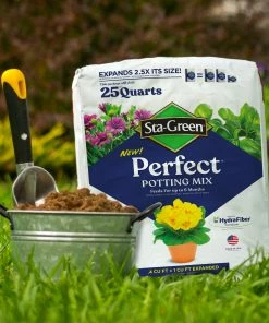 Sta-Green Soil & Soil Amendments Perfect 25-Quart Potting Soil Mix -Garden Care Life Shop 45499180
